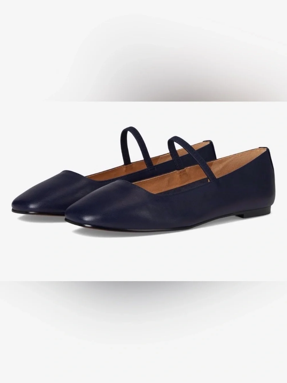 Madewell Greta Leather Mary Jane Ballet Flats